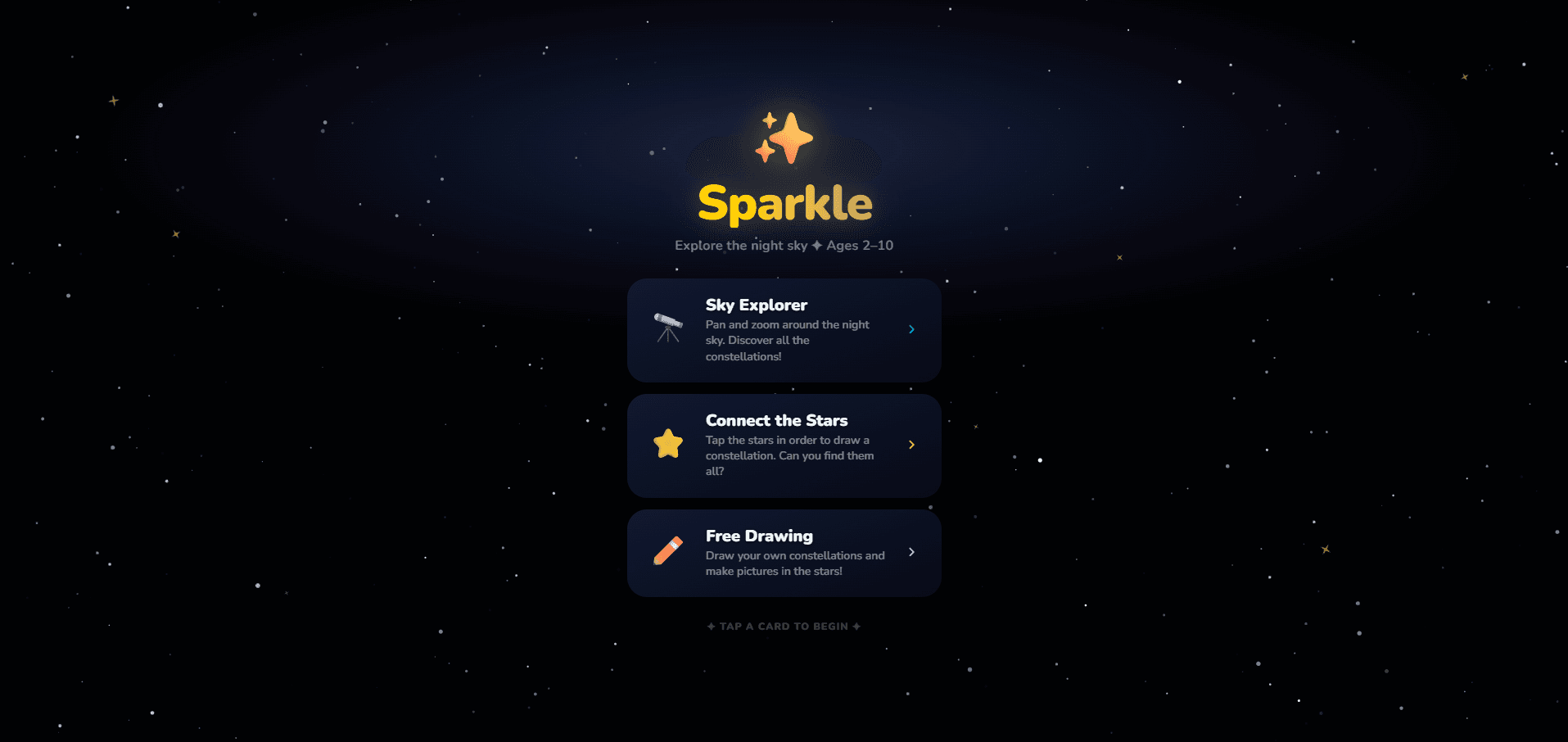 Sparkle — live app